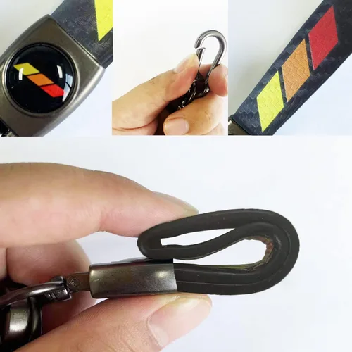 Miniatura 3 de Llavero de Cuero Adecuado para Llavero de Llave de Coche Toyota Compatible con Toyota Camry Highlander Corolla Sequoia Tundra Tacoma 4Runner