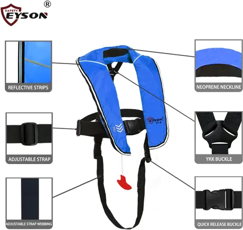 Miniatura 4 de Eyson Chaleco salvavidas inflable inflable para niño automático clásico