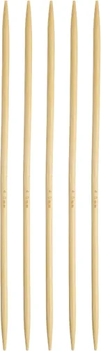 Miniatura 17 de Harfington - 5 piezas de agujas de tejer de bambú de doble punta, tamaño US 1 (2.25 mm), carbonizadas, 7.9 pulgadas (20 cm) rectas para tejer a