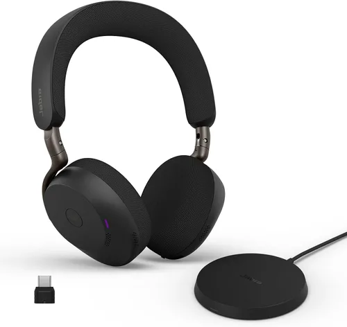 Miniatura 14 de Jabra Evolve3 75 Auriculares inalámbricos Bluetooth con micrófono para el trabajo, USB-A, tecnología de llamada de voz AI, cancelación activa