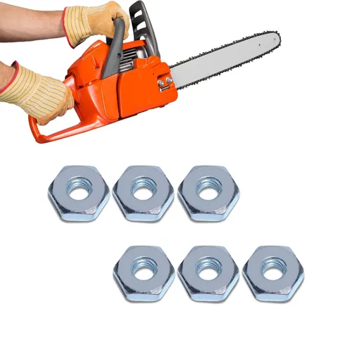 Miniatura 2 de 6 tuercas de motosierra hexagonal de acero de aleación para motosierras STIHL MS170-MS660