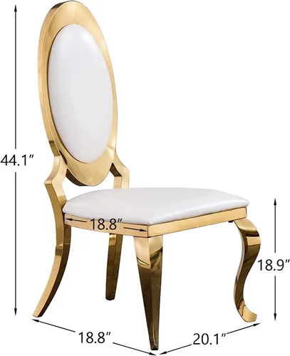 Miniatura 5 de ACEDÉCOR Juego de 4 mesas de comedor, mesa rectangular con parte superior textil, base geométrica de metal y 4 sillas de comedor de piel sintética