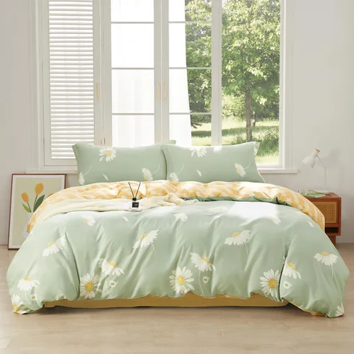 Miniatura 19 de SAPHREAS Juego de Funda de Edredón de Flores Rosas 2 piezas Algodón Estilo Jardín Campanilla Floral Ropa de Cama Juego de Funda de Edredón 100%