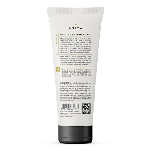 Miniatura 3 de Cremo Crema de Afeitar de Sándalo, Asombrosamente Superior Crema de Afeitar Ultra-Deslizante para Hombres, Combate Cortadas, Cortes y Quemaduras