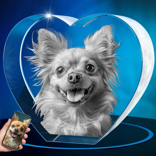 Miniatura 26 de ArtPix 3D Foto de cristal, regalos conmemorativos personalizados para perros con tu propia foto para los amantes de los perros, dueños de mascotas