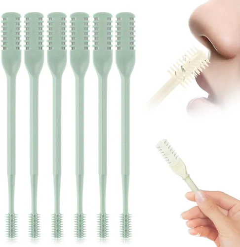Miniatura 9 de Recortador de Vello Nasal 2 en 1, Cuchillo de Vello Nasal de Doble Cara Mejorado, Cortador de Vello Nasal Manual para Mujeres y Hombres (Crema, 3)