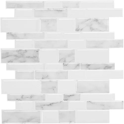 Miniatura 10 de Azulejos autoadhesivos para pared posterior (backsplash) de cocina, diseño grande premium 3D autoadhesivo para cocina, sala de estar, dormitorio