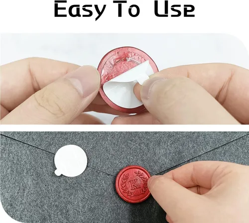 Miniatura 3 de 100 calcomanías adhesivas de cera con letra J rojas, hechas a mano, sin necesidad de sellar, rasgar y usar calcomanías de cera para invitaciones