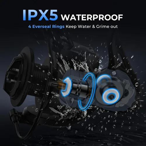 Miniatura 2 de KastKing Spartacus II Plus - Carrete giratorio IPX5 impermeable para agua dulce/agua salada, arrastre de 22 libras, relación de engranajes 5.2:1