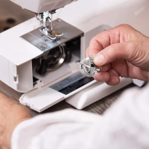 Miniatura 3 de Caja de bobina para máquina de coser de acero inoxidable para carga frontal, máquinas de 15 clases, adecuada para máquinas de coser del hogar