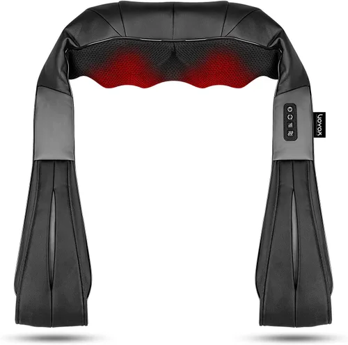Miniatura 4 de Shiatsu - Masajeador de cuello y espalda con calor, masaje eléctrico de tejido profundo 4D para hombro, espalda, cuello y cuerpo completo, alivio