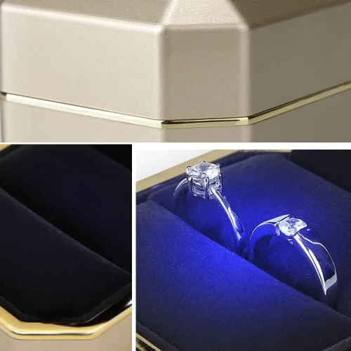 Miniatura 6 de AVESON - Estuche de joyas de lujo con luz LED