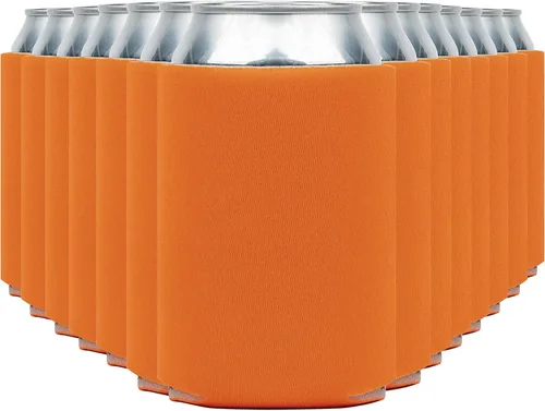 Miniatura 9 de Fundas enfriadoras de latas de cerveza en blanco (paquete de 14) fundas enfriadoras de latas de cerveza con aislamiento suave - Fundas negras lisas