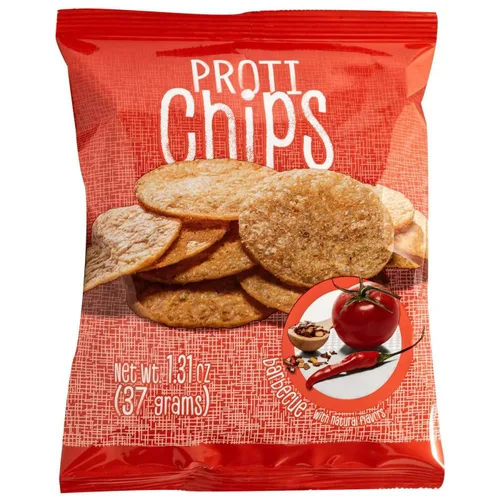 Miniatura 5 de Proti-Thin Barbecue Proti Protein Chips, 0.45 onzas de proteína, bajas en calorías, bajas en carbohidratos, bajas en grasas, sin azúcar, alta fibra