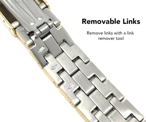 Miniatura 8 de Bandini Correa de acero inoxidable para Apple Watch de 1.575 pulgadas, 1.614 pulgadas, 1.496 pulgadas, para mujeres y hombres, correa de repuesto