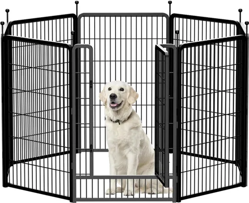 Miniatura 10 de Corralito para perros, valla portátil para perros al aire libre, corralito para perros grandes, medianos y pequeños, vallas para perros