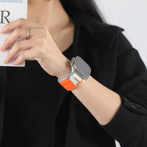 Miniatura 6 de Correa de nylon Trail Loop - Compatible con Apple Watch Ultra 3/2/1 Series 11/10/9/8/7/6/SE/5/4/3 para hombres y mujeres, correa deportiva de tela