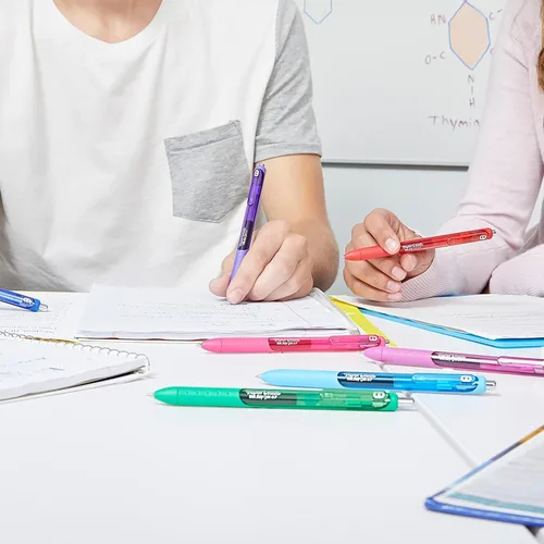 Miniatura 6 de Bolígrafos Paper Mate InkJoy, Bolígrafos de Gel, Punta Fina (0.02 in), Surtidos, 14 Unidades - Regreso a la Escuela, Suministros para Maestros