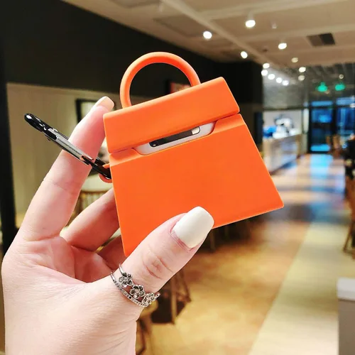 Miniatura 7 de Funda Compatible con AirPods 1/2, Funda de Bolso Mini Creativa de Moda para Niñas, Elegante Funda de Carga de Protección de Auriculares Inalámbricos