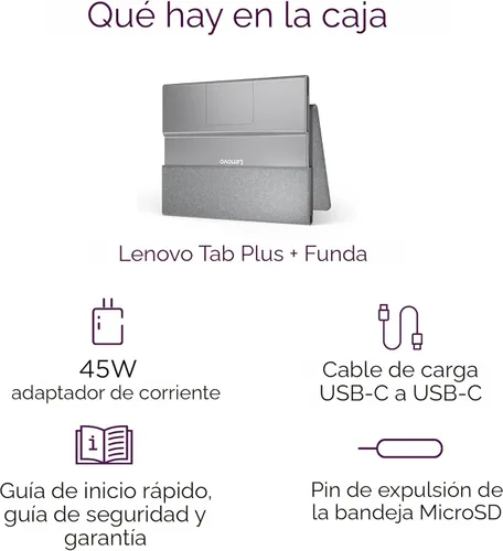 Miniatura 6 de Lenovo Tab Plus - 2024 - Tablet de entretenimiento premium - 8 altavoces JBL® - Pantalla táctil LCD 2K de 11.5" - Memoria de 8 GB - Almacenamiento