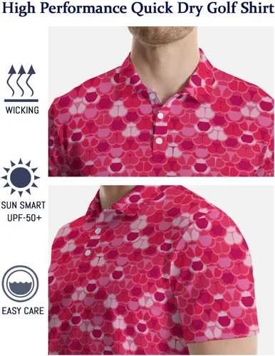Miniatura 8 de Camisas polo divertidas para hombre de los años 80, camisas de golf de secado rápido que absorben la humedad, divertidas camisas polo de golf