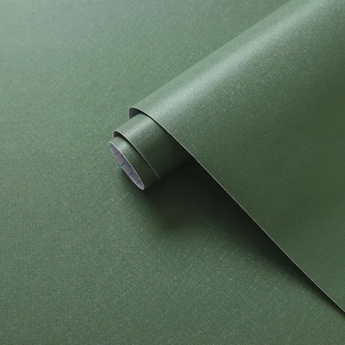 Dimoon Papel Tapiz Despegar y Pegar de 17.3''x78.7'' Papel de Contacto Verde para Nuevos Materiales Ecológicos Engrosamiento Actualización Relieve
