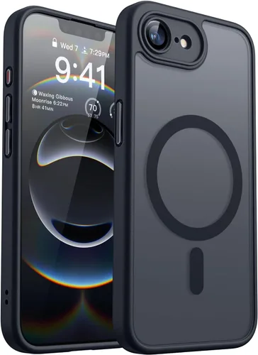 Miniatura 142 de CANSHN Funda magnética compatible con iPhone 17 Pro, mejorada [protección completa de la cámara] [compatible con Magsafe] [mate translúcido] funda