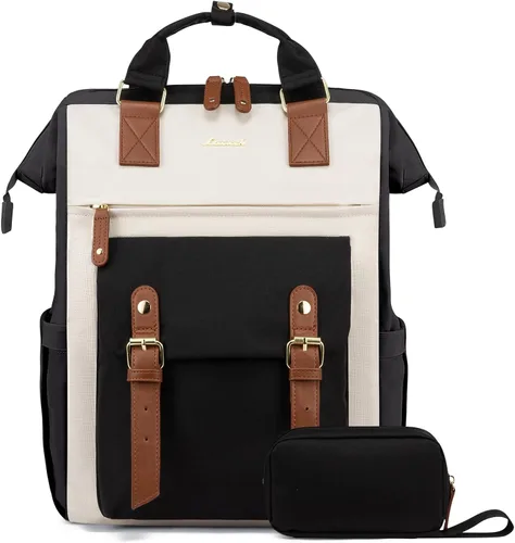 Miniatura 23 de LOVEVOOK - Mochila para laptop, para viaje de trabajo, bolso de enfermera, profesor, médico, viajero, para computadora de negocios, mochila