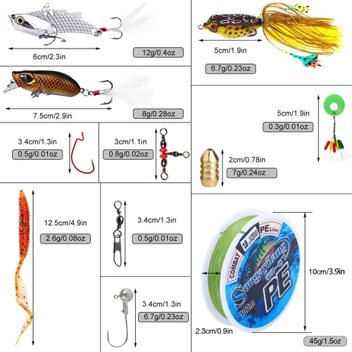 Miniatura 5 de Sougayilang Juego de caña de pescar y carrete de fibra de carbono telescópica caña de pescar 12+1BB carrete giratorio con estuche de transporte