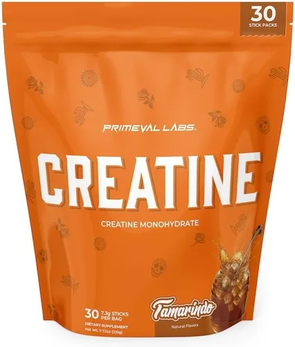 Miniatura 12 de Primeval Labs Clean Creatine Monohydrate Powder Polvo saborizado para fuerza muscular y recuperación Sabores latinos Aqua Fresca Suplemento