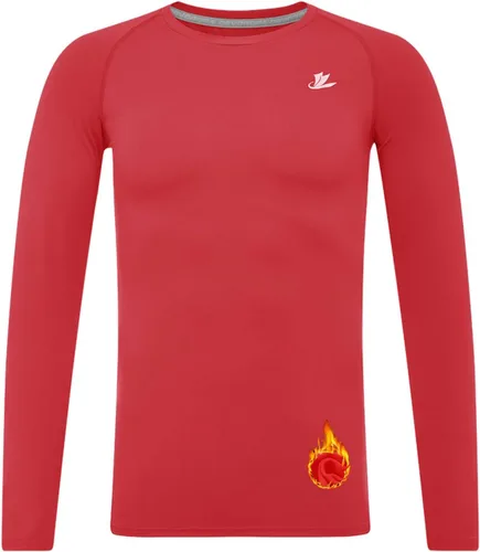 DEVOROPA Camiseta térmica de compresión para niños y jóvenes, camiseta interior de manga larga de forro polar para fútbol y béisbol