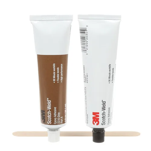 3M Scotch-Weld Adhesivo epoxi 2216, gris, resistente al calor, versátil, parte B/A, kit de tubos, 2 fl oz (2.0 fl oz)
