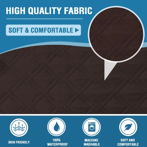 Miniatura 6 de H.VERSAILTEX Funda para Silla y Sofá 100% Impermeable, Protector de Muebles con Correas Elásticas para Mascotas, Niños, Niños, Perros, Gatos