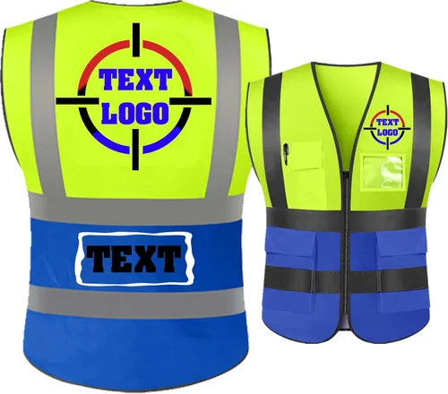 Miniatura 11 de Chaleco de seguridad reflectante personalizado de alta visibilidad chaleco de seguridad para hombres y mujeres, ropa de trabajo de construcción
