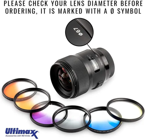 Miniatura 2 de Ultimaxx Kit completo de accesorios de filtro de lente de 2.283 in para lentes con tamaño de filtro de 2.283 in diseñado específicamente para: Canon