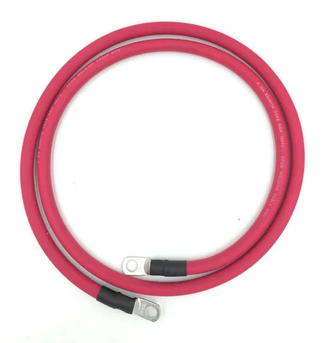 Miniatura 6 de Cables de batería premium de calibre 2 AWG, fabricados en EE.UU., positivo o negativo, rojo o negro, cables de batería de repuesto para automóvil