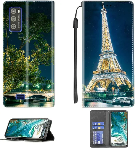 Miniatura 459 de Funda para Moto One Zoom compatible con Motorola One Zoom Phone Case Flip Stand Cover Magnetic Close YHD