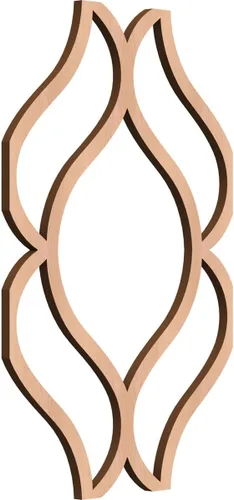 Paneles de pared de madera con calado decorativo Villarreal, 7 3/8 pulgadas de ancho x 11 pulgadas de alto x 1/4 pulgadas de alto, extra pequeños,