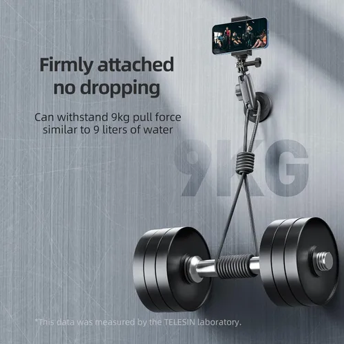 Miniatura 2 de TELESIN Montura magnética 360 Montaje magnético metálico para Go Pro Insta360 X4/X5 Accesorio, Soporte de liberación rápida para automóvil
