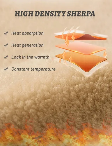 Miniatura 3 de Gihuo Chaleco de forro polar con forro de sherpa para hombre, chaleco de pesca de invierno para viajes