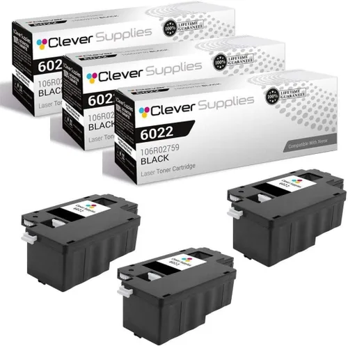 Miniatura 297 de CS compatible Xerox Phaser 6510/WorkCentre 6515 (106r03480) 2 cartuchos de tóner negro para Phaser 6510, WorkCentre 6515 2 negro
