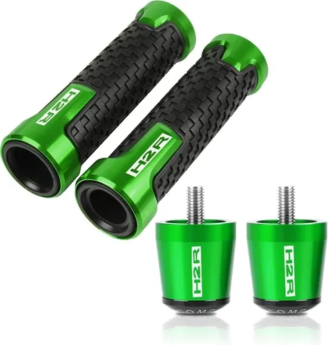 Miniatura 12 de SCUUBE Handlebar Plug for Kawasaki H2 H2R 2015-2016 Motorcycle Handlebar Hand Grips Anti Skid Handle Bar Cap Ends Plug CNC Aluminum Accessories Black