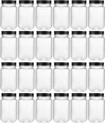 Miniatura 22 de Novelinks - Recipientes de plástico transparente (16 onzas)
