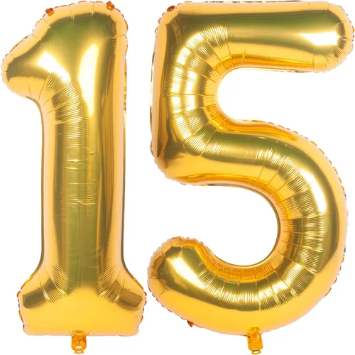 Miniatura 59 de Globos de helio de 40 pulgadas con dígitos dorados para fiesta de cumpleaños., Número 0, 40 pulgadas, número 0 oro 7