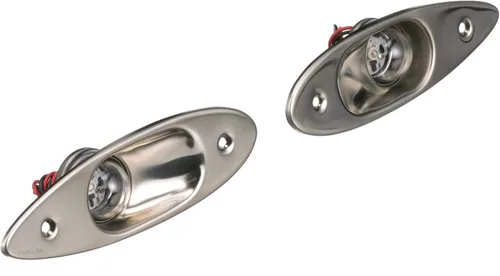 Miniatura 3 de Seachoice Luz lateral LED de acero inoxidable, navegación de barco, 1 luz roja, 1 luz verde