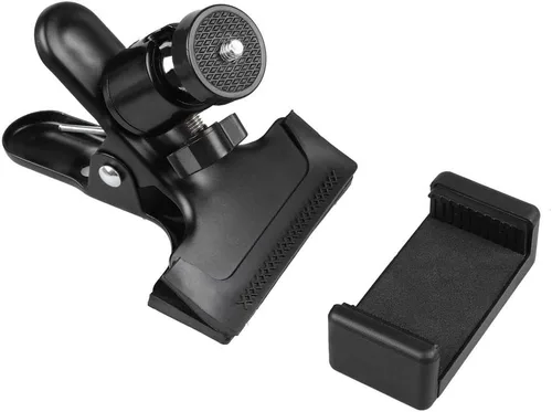 Miniatura 3 de Mr.Power Soporte para guitarra y bajo con auriculares para transmisión en vivo, clip compatible con iPhone, compatible con teléfonos inteligentes