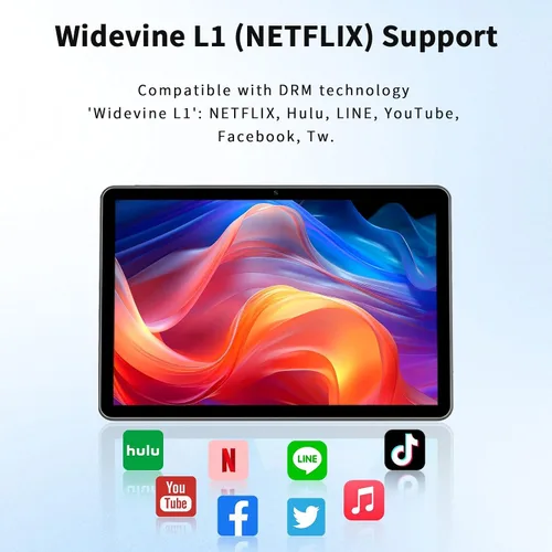 Miniatura 4 de VASOUN Tablet Android 13 de 10 pulgadas, (expansión de 4+4 GB) RAM 64 GB de almacenamiento 2 en 1 tabletas con WiFi 2.4/5G, BT 5.0, funda de cuero