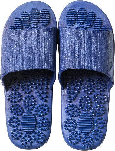 V-Shine Pantuflas terapéuticas de reflexología – Shiatsu Arco Alivio del Dolor Antideslizante Sandalias de masaje para terapia de acupuntura de pie