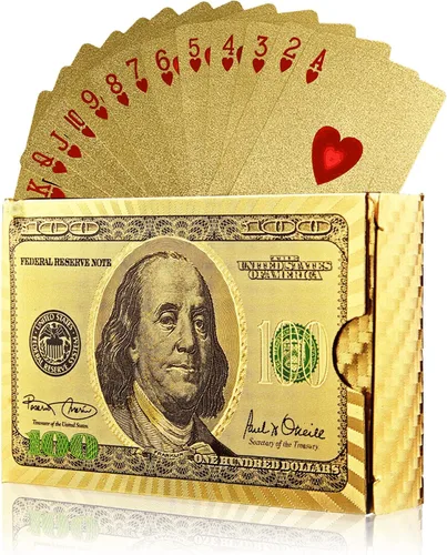 Miniatura 10 de Magic Kiss Cartas de póquer de papel de aluminio impermeables, baraja de naipes de plástico para regalo (3 barajas (oro + oro rosa + negro))
