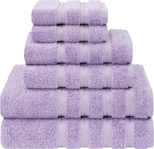 Miniatura 68 de American Soft Linen - Juego de 4 toallas, 100% de algodón turco, 27 x 54 pulgadas, tamaño extragrande, toallas para la ducha, color amarillo